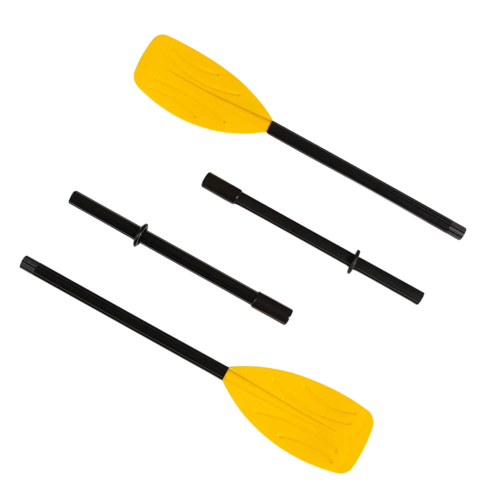 1Pair Ribbed Boat Oars 48inch Canoe Raft Rowing Rubber Dinghy Kayak Paddle-animated-img