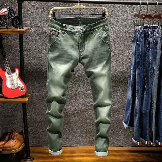 Fashion Designer Skinny Jeans Men 