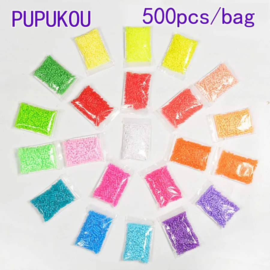 500pcs/bag 5mm Perler Hama Beads Toys Kids Education Diy Puzzles High Quality Handmade Gift-animated-img