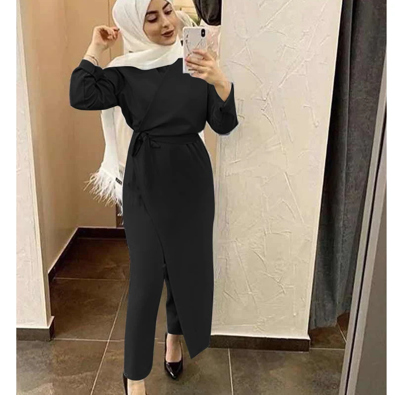 Autumn Islamic Suits Dubai Turkey Clothes