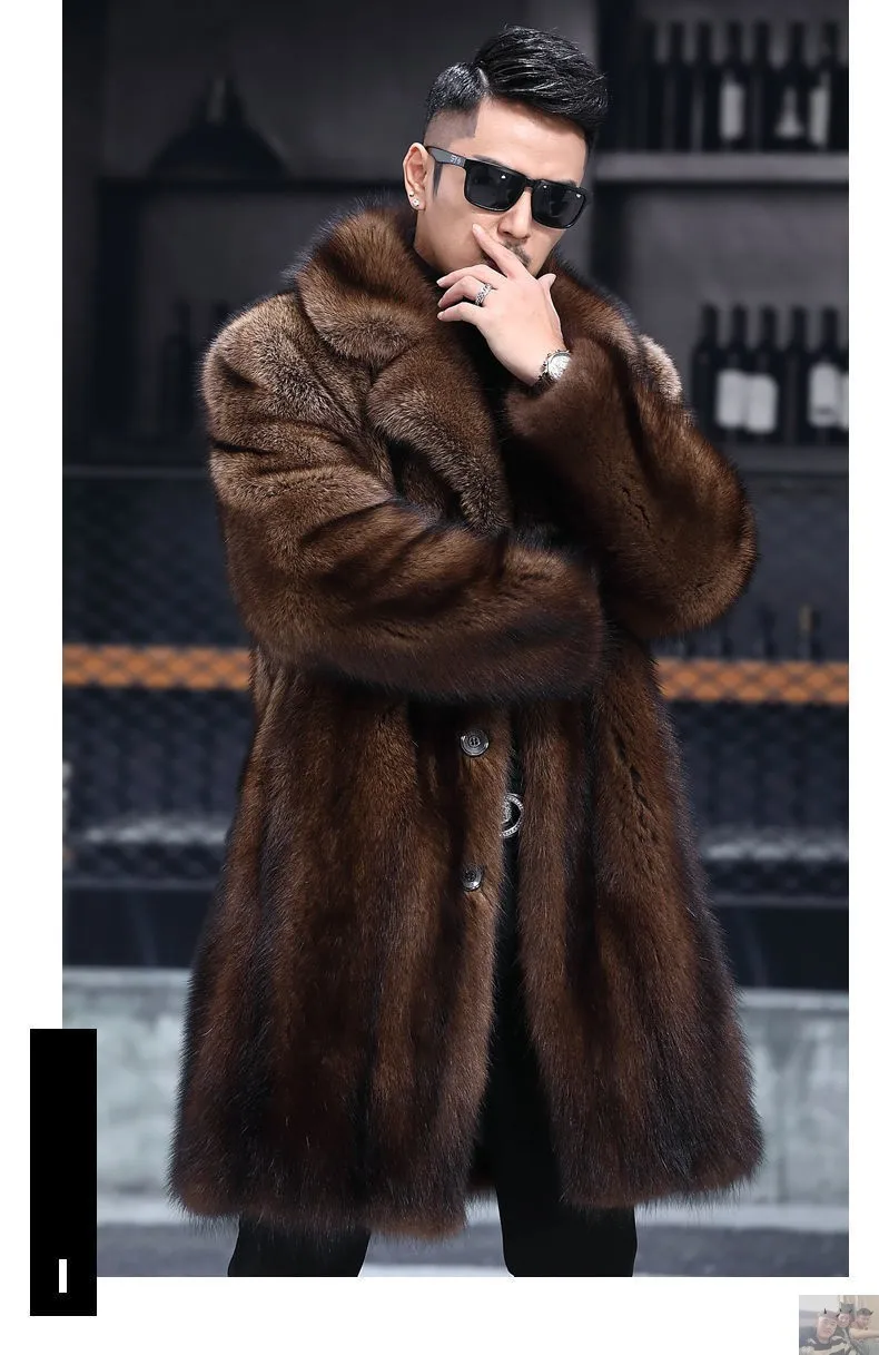Mink fur coat men's 