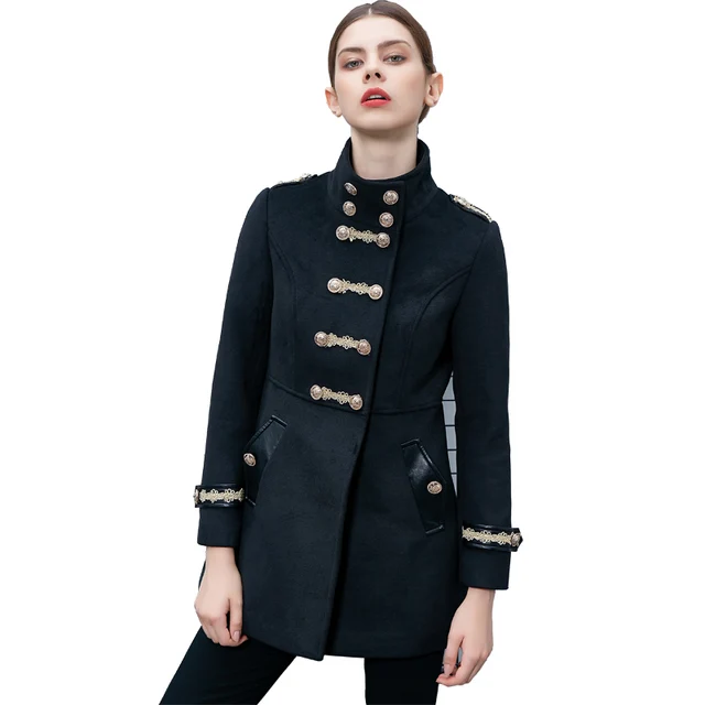 military style trench coat womens