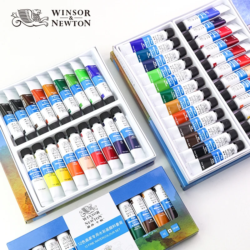 Winsor & Newton Cotman Watercolor Paint Set, 10/20 Colors, 5ml