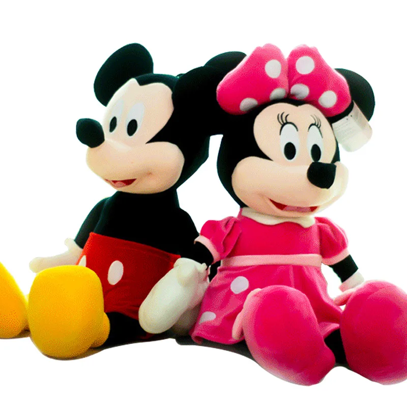 mickey and minnie stuffed toys