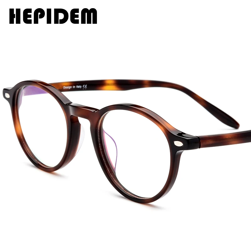 brown round eyeglasses