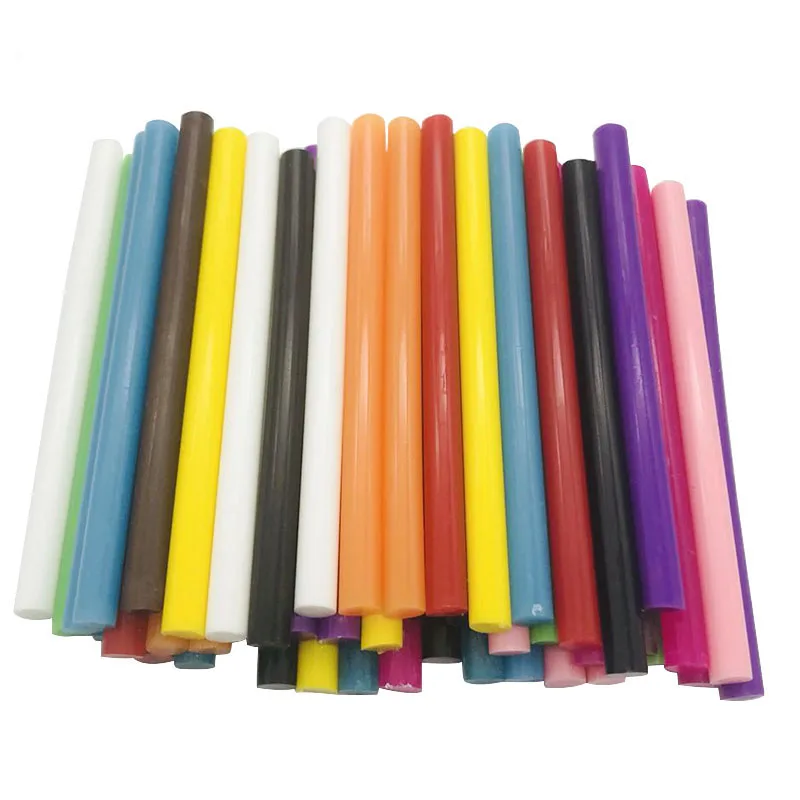30Pcs/set Colored Hot Melt Glue Sticks 7mm Adhesive Assorted