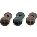 New 10pcs Round Imitation leather Buckle Plastic buttons for clothing Decorative sewing accessories preview-3