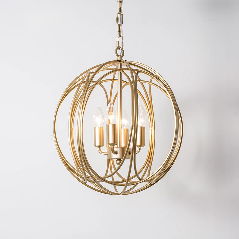 Gold cage pendant light Clearance