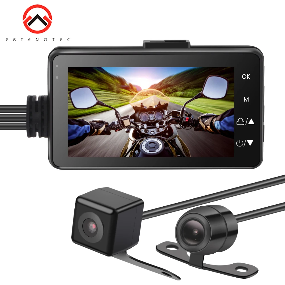 motorcycle with rear view camera