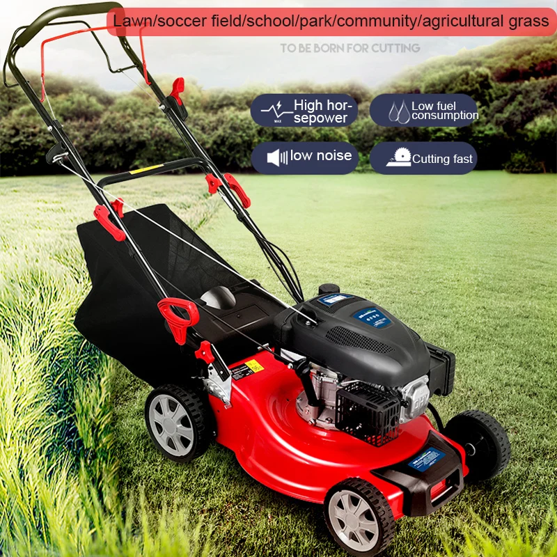 Power four-stroke multi-function self-propelled trolley type lawn mower preview-5