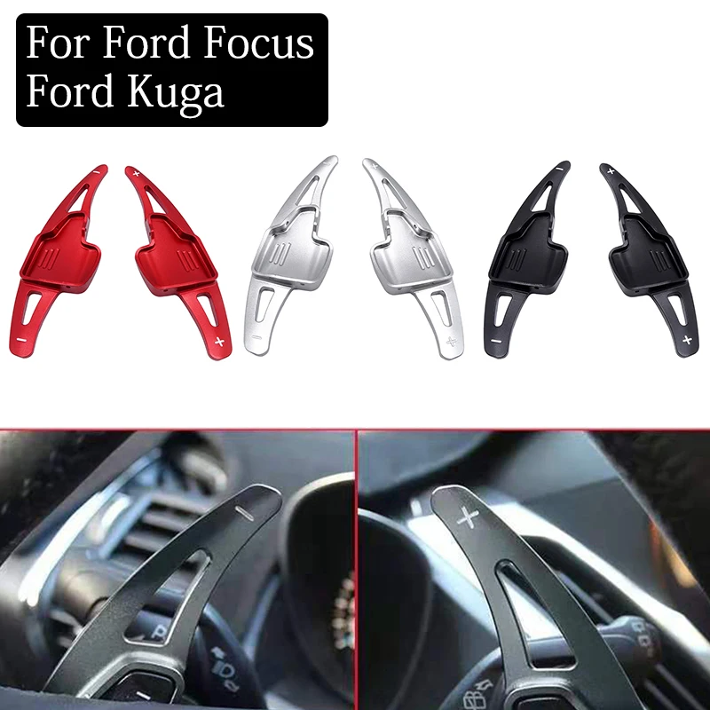 Αγορά Ανταλλακτικά αυτοκινήτου  1 Pair For Ford Focus 2015-2018 Ford Kuga  2016-2019 Aluminium Steering Wheel Shift Paddle Shifter Extension Car  Interior