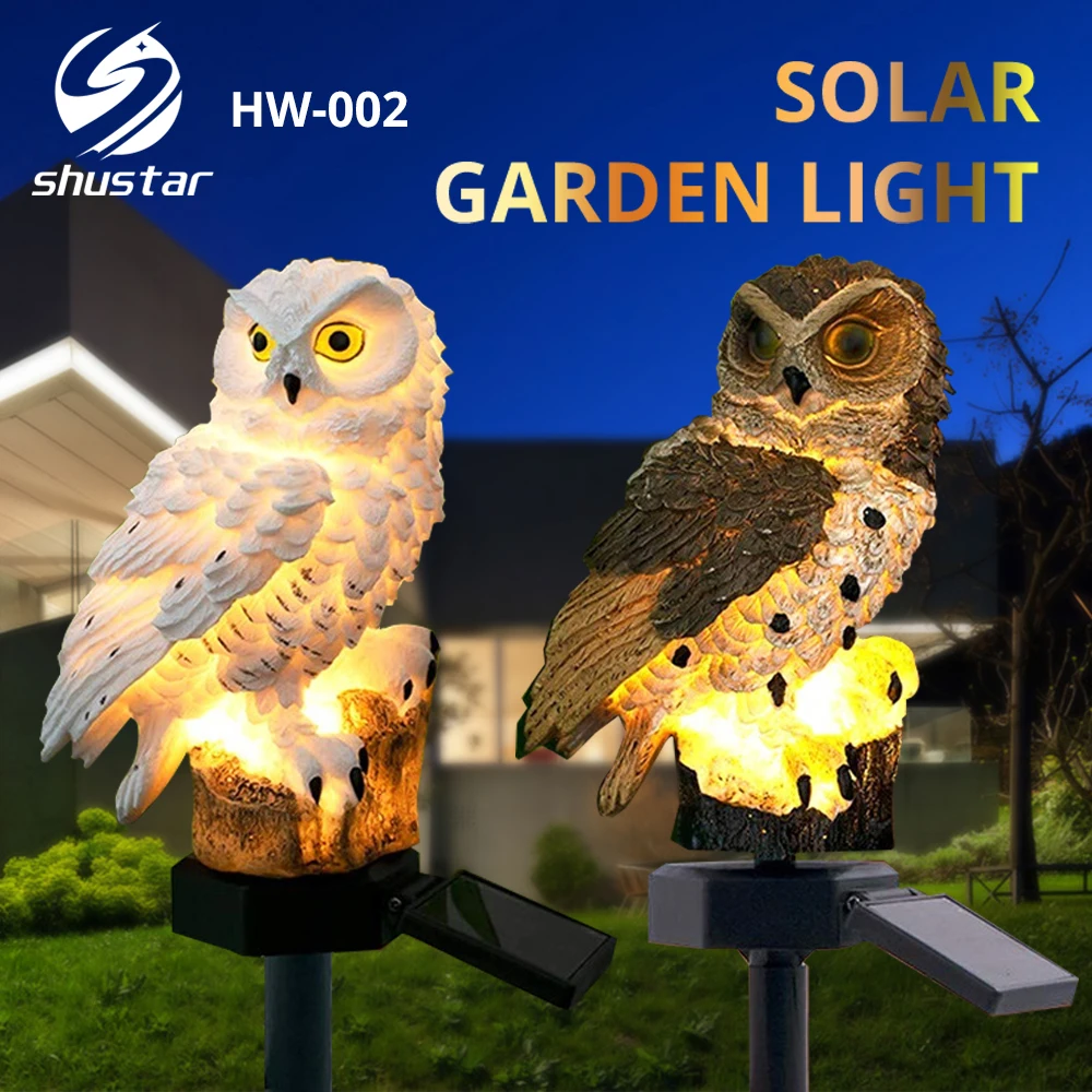 solar owl lamp