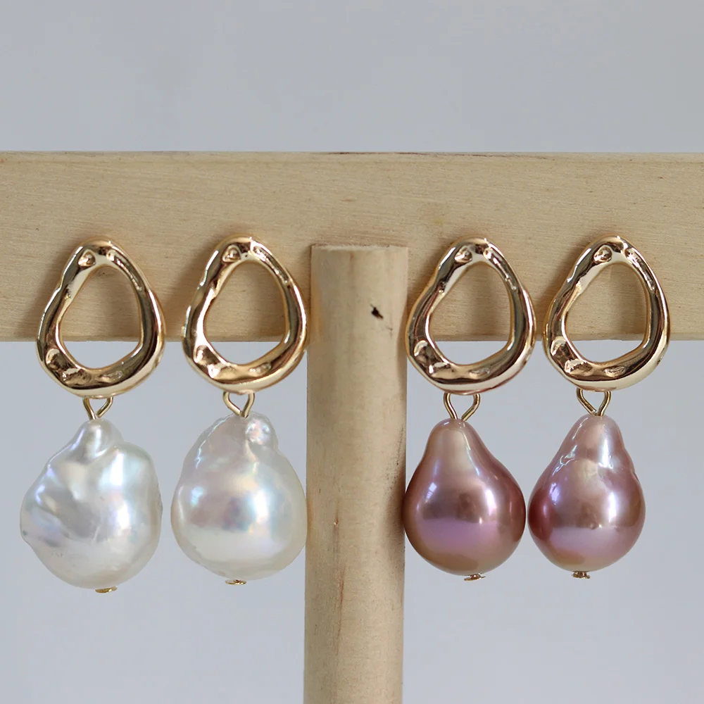 simple pearl earrings