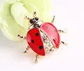 2022 Exquisite Cute Little Bee Ladybug Rhinestone Brooch Charm Ladies Trend Brooch Pin Party Clothing Accessories preview-5