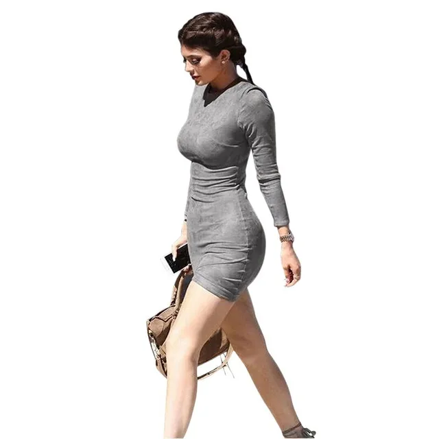 skin tight dresses with sleeves