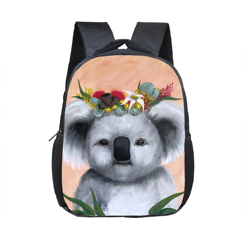 Kawaii Cartoon Koala Printing Pencil Bag Women Cosmetic Cases For