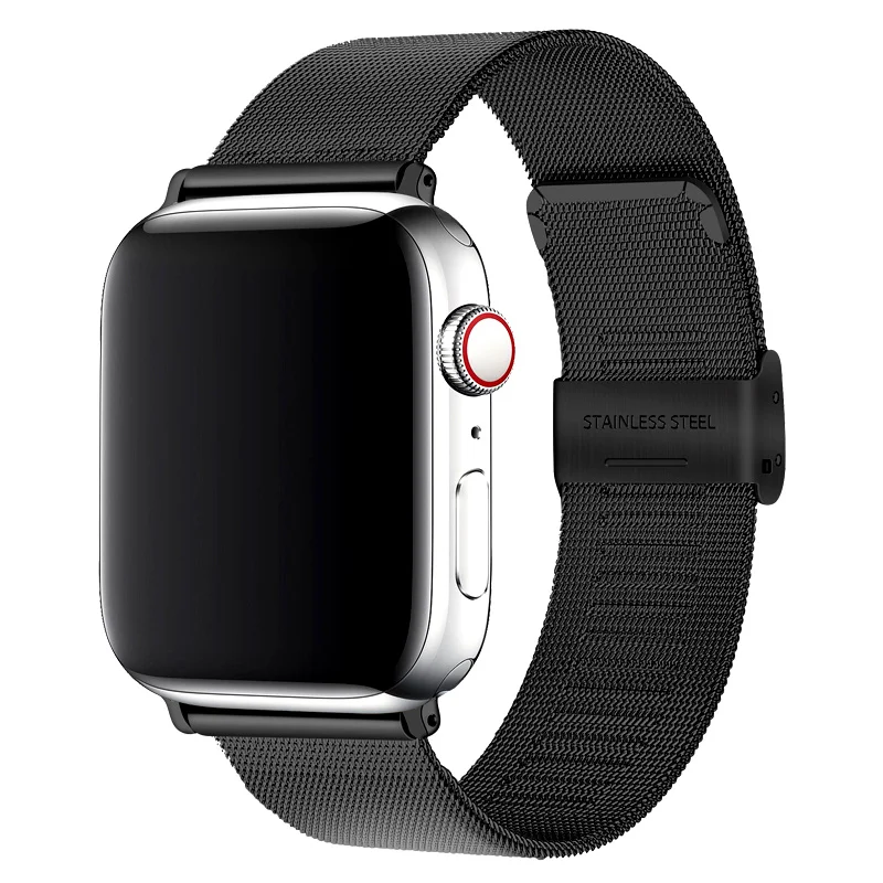 Milanese strap For Apple Watch band 44mm 40mm 38mm 42mm Metal belt correas Stainless steel bracelet iWatch series 5 4 3 se 6