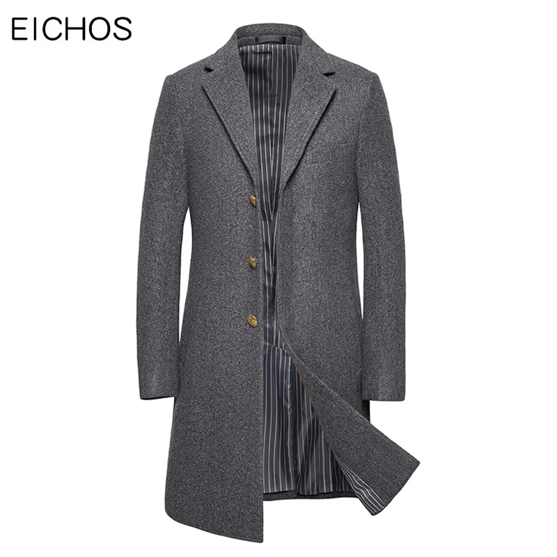 mens patterned overcoat