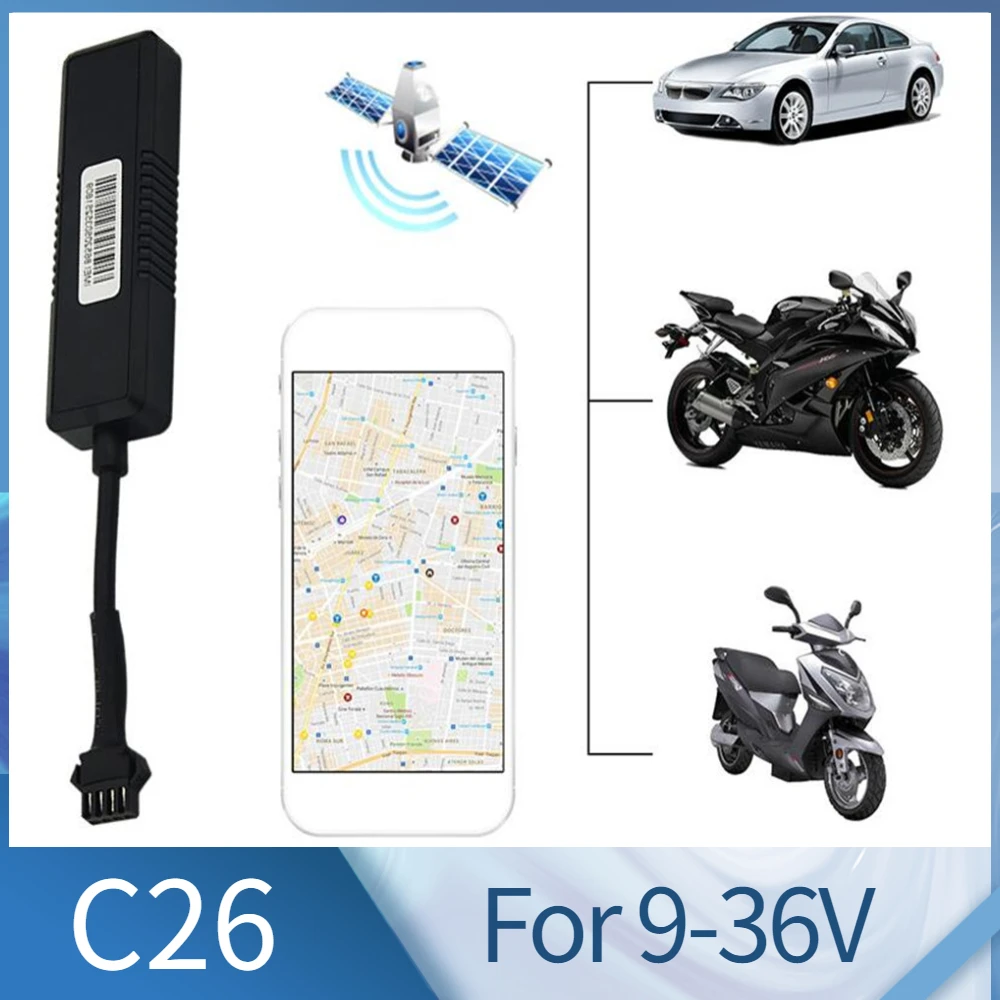 Купить Автомобильная электроника | Global GPS Tracker C26 G900 Real Time  Cheap Mini Vehicle Tracking Device for Car Motorcycle Online Software and  APP