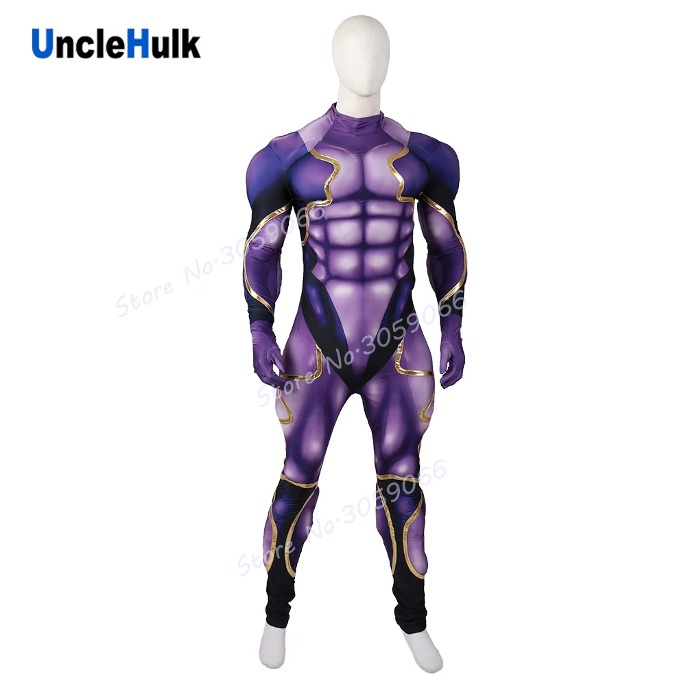 purple muscle suit