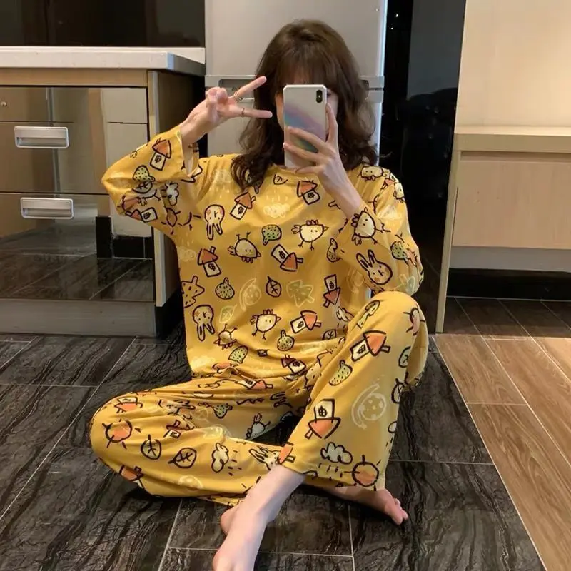Womens Silk Satin Pajamas Pyjamas Set 