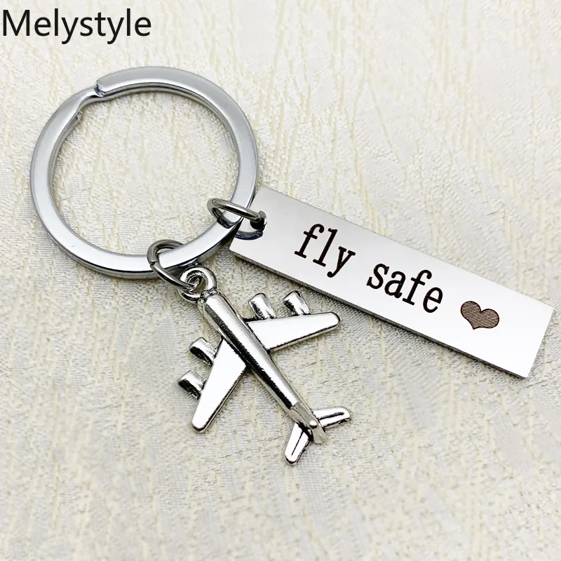 Classic Metal Model Aircraft Airplane Charm Pendant Car Key Ring Keychain  Best Friend Gift Accessories