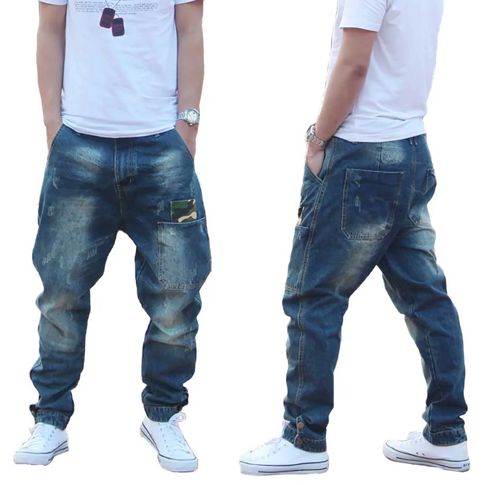 camouflage baggy jeans