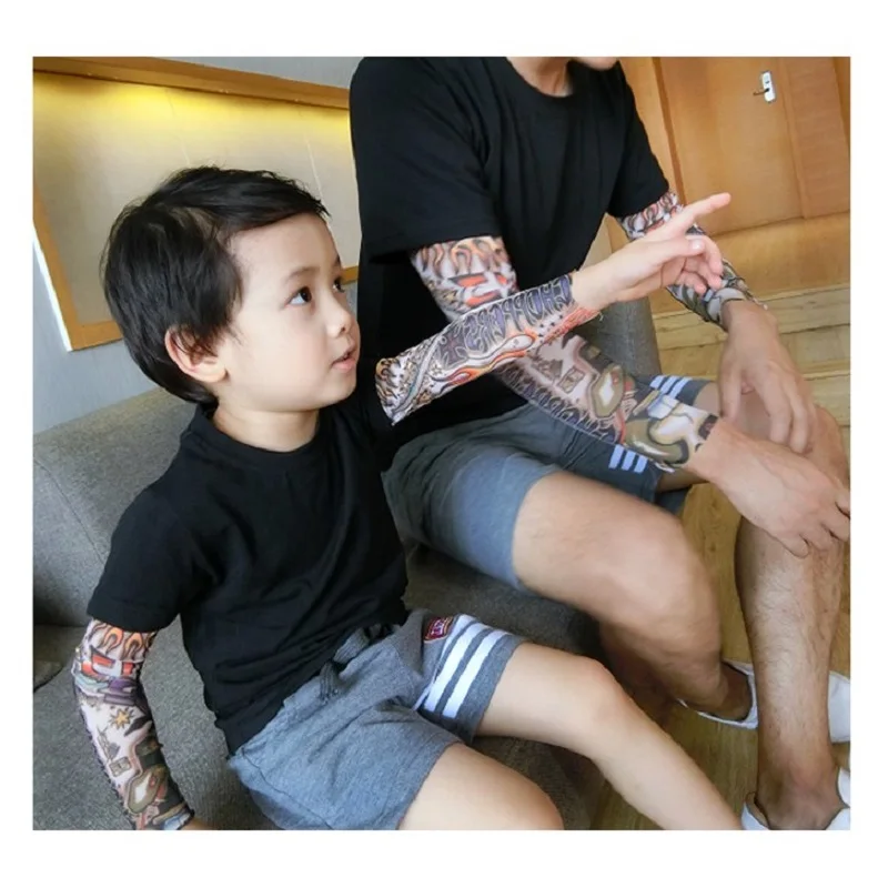 Arm Sleeves Unisex New Elastic Tattoo Sleeve Designs Body Arm Stockings  Tattoos for Cool Men / Women