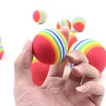 2Pcs Rainbow Toy Ball Interactive 3.5m Cat Toys Play Chew Rattle Scratch EVA Ball Training Pet Supplies preview-4