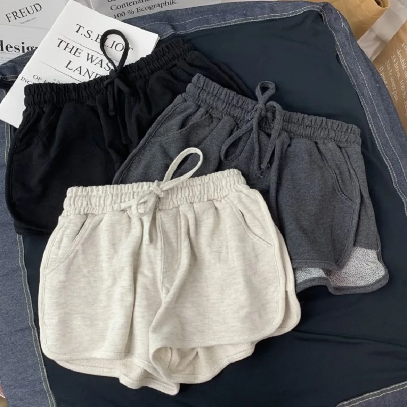 Summer Gray Shorts Women Fashion Ladies 
