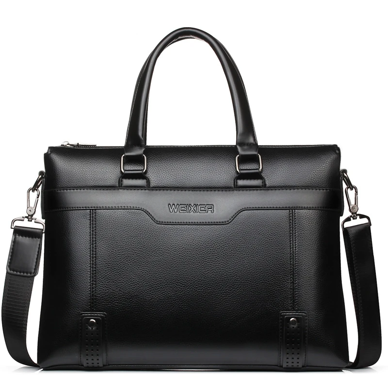 black leather laptop bags for men