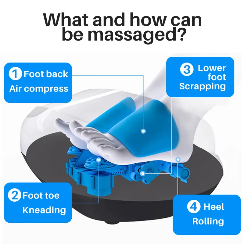 3d shiatsu air pressure foot massager