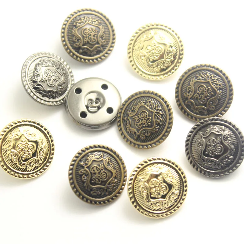 New arrive 10sets/lot 17mm bronze fashion metal jeans button shank button  for garment pants sewing clothes accseeories handmade