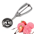 Stainless steel spoon kitchen ice cream mashed potatoes watermelon jelly yogurt cookies spring handle scoop kitchen accessories preview-2