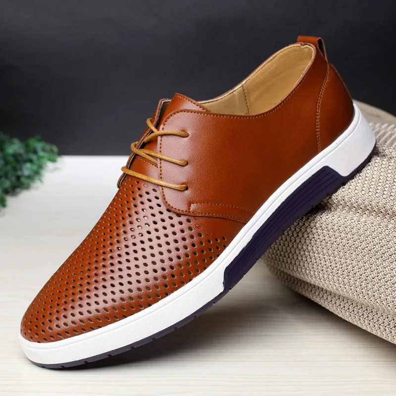 summer leather shoes