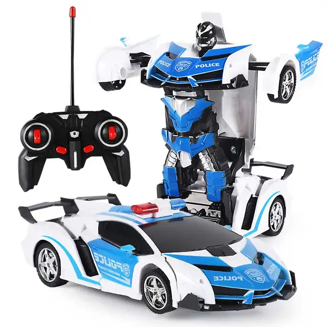 robot police car 2 in 1