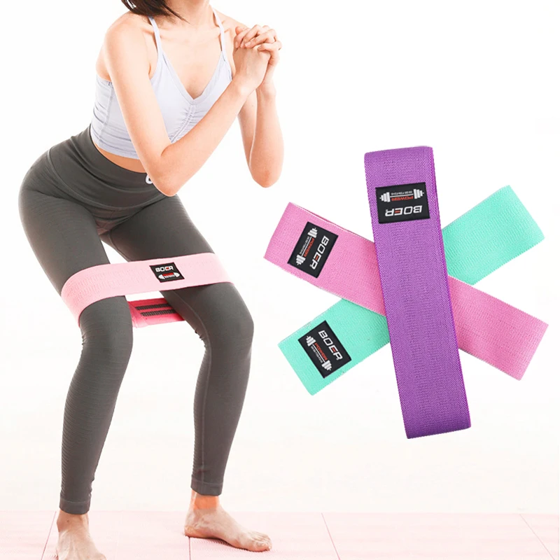 Long Booty Band Hip Circle Loop Resistance Band Workout Exercise for Legs  Thigh Glute Butt Squat