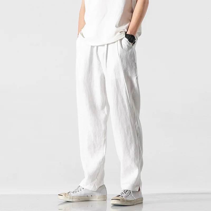 קנו מכנסיים | Linen Pants for Men Ankle 