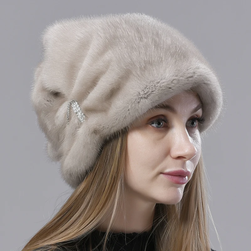 Winter Fur Hats Women Stylish Warm 