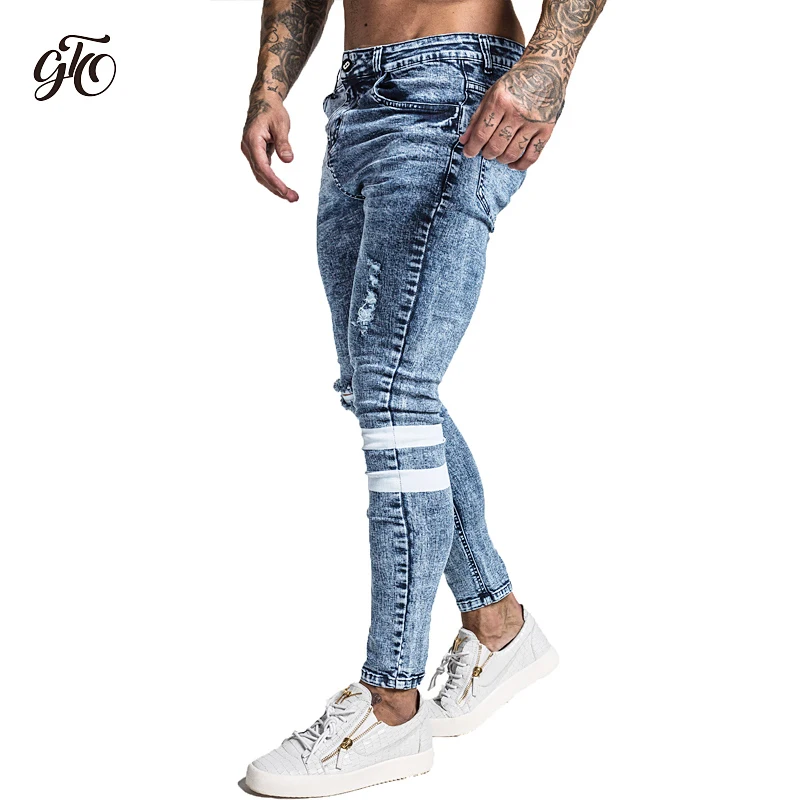 men's skinny fit high rise jeans