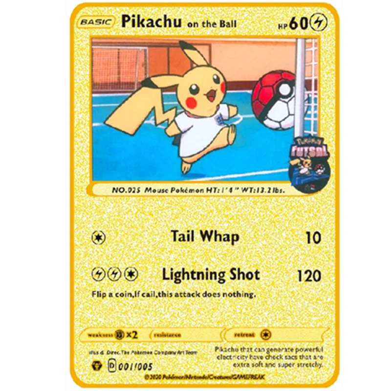 183200Point HP Raichu Pokemon Gold Metal Super Card Blastoise Eevee Sylveon  Mewtwo Pikachu Battle Collection Trading Iron Card