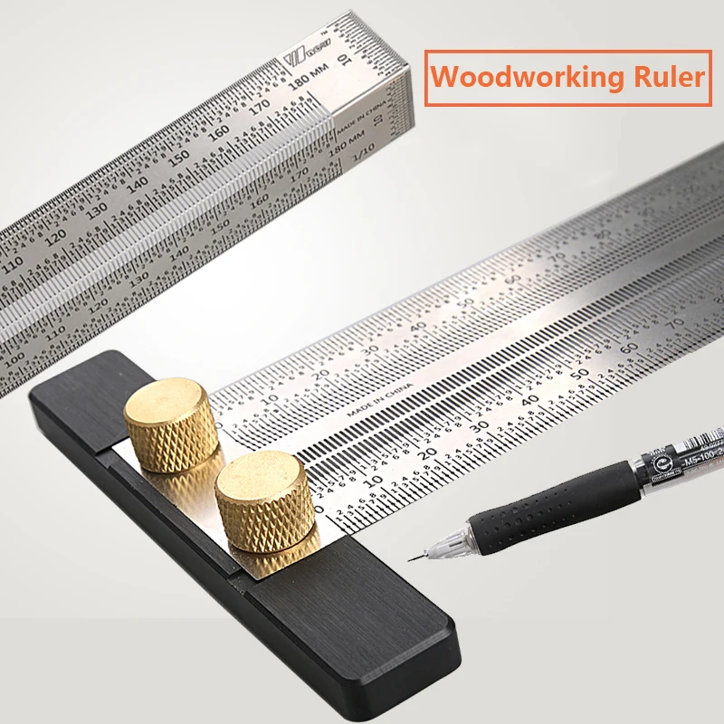 Carpenter Ruler Measuring Scribe Tool