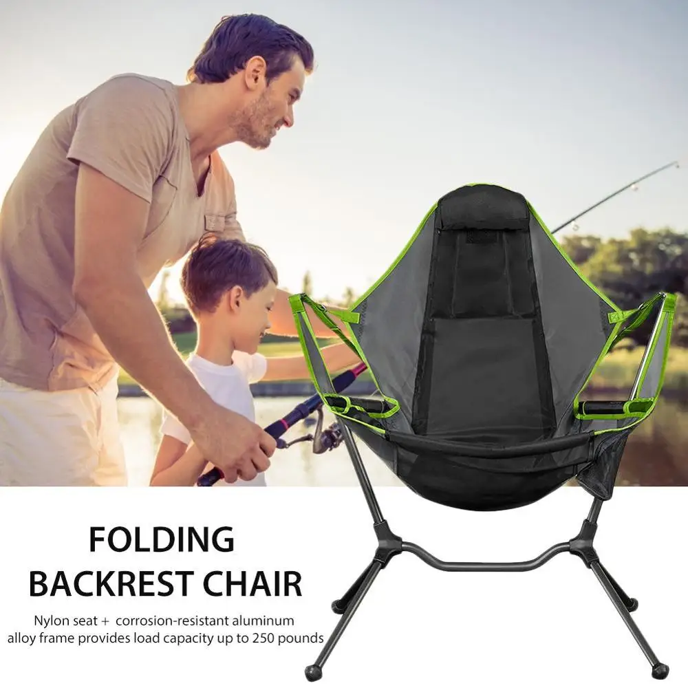 luxury rocking camping chair