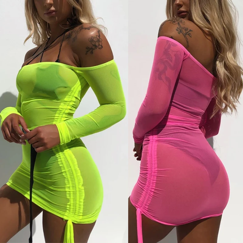Autumn Long Sleeve Beach Style Neon 