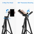 NA3560 Phone Tripod 55in Professional Video Recording Camera Photography Stand for Xiaomi HUAWEI iPhone Gopro with Selfie Remote preview-4