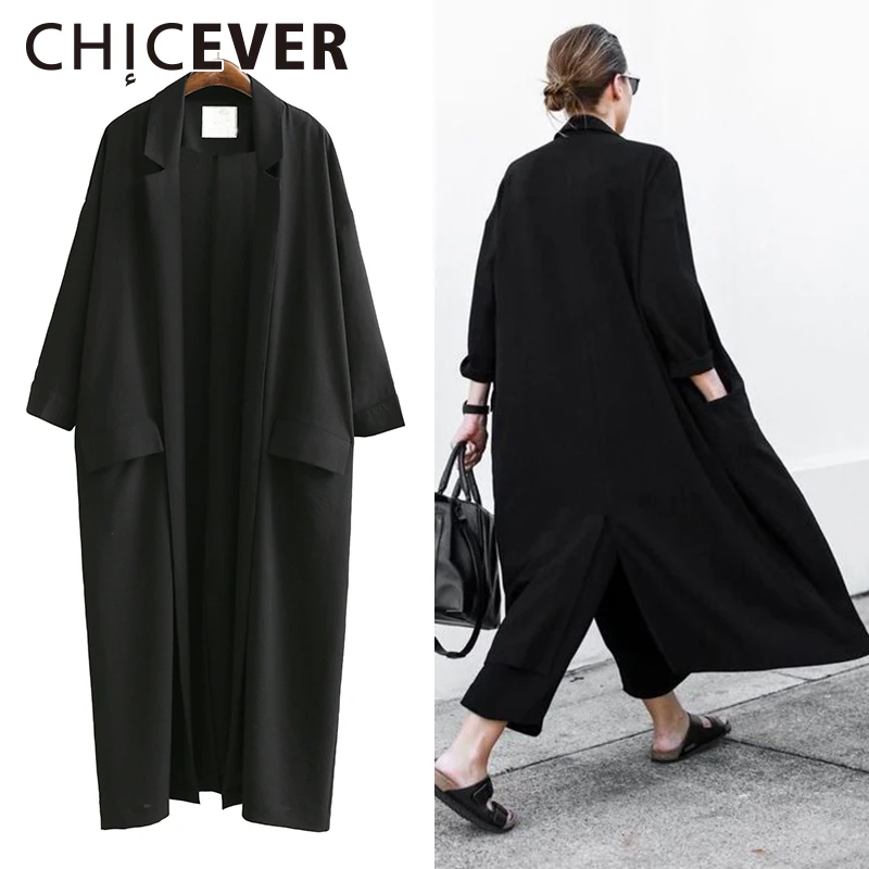 long black thin coat