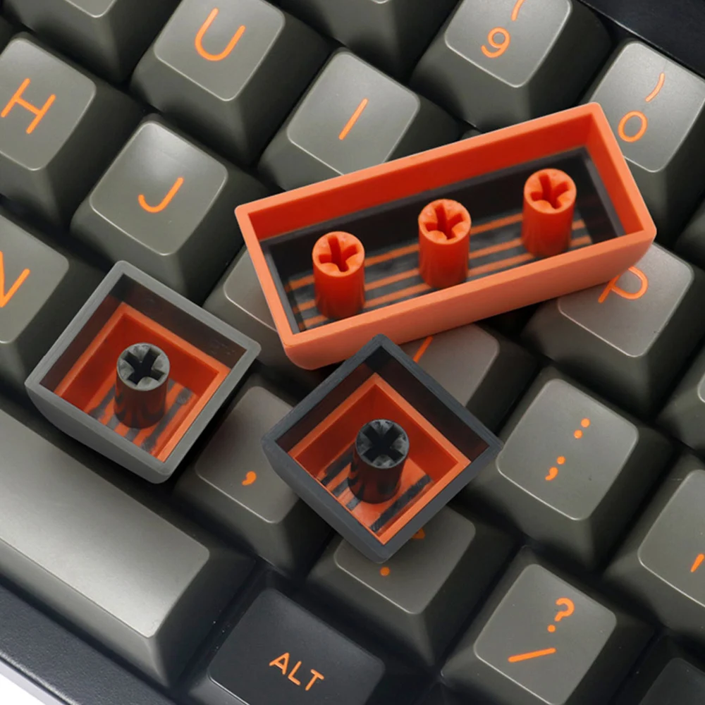 orange and black keycaps