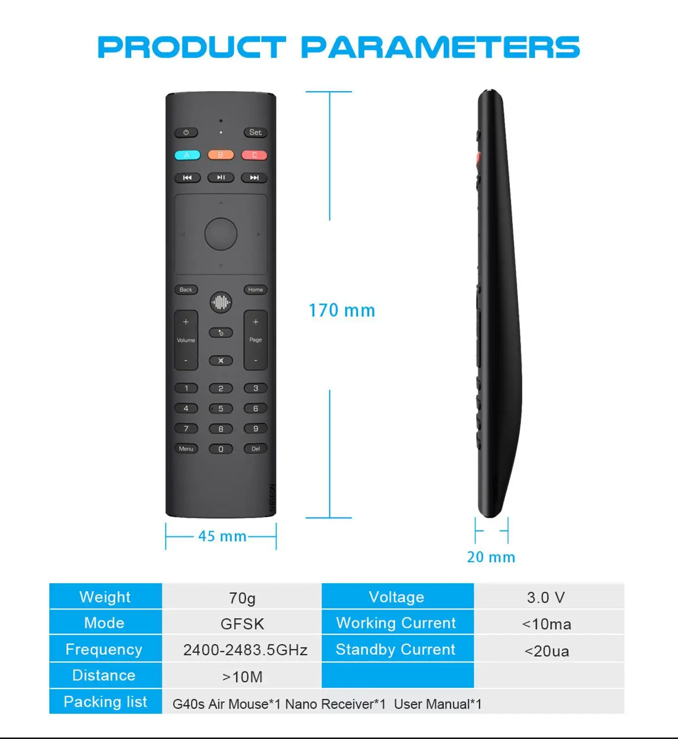 g40s air mouse