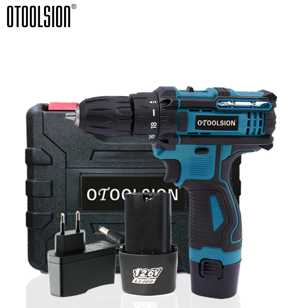1350rpm Battery Screwdriver 12.6V Two 