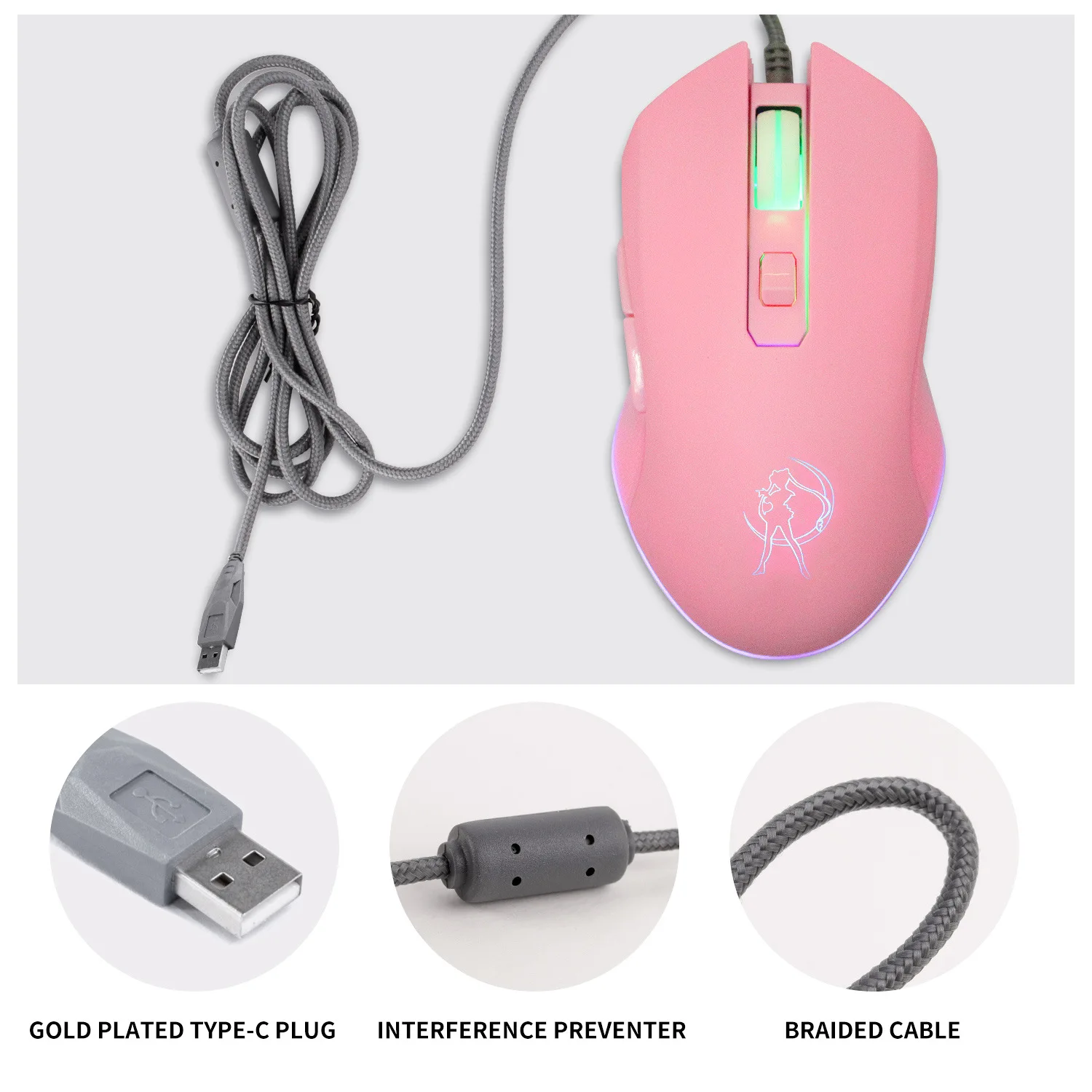 pink computer mouse